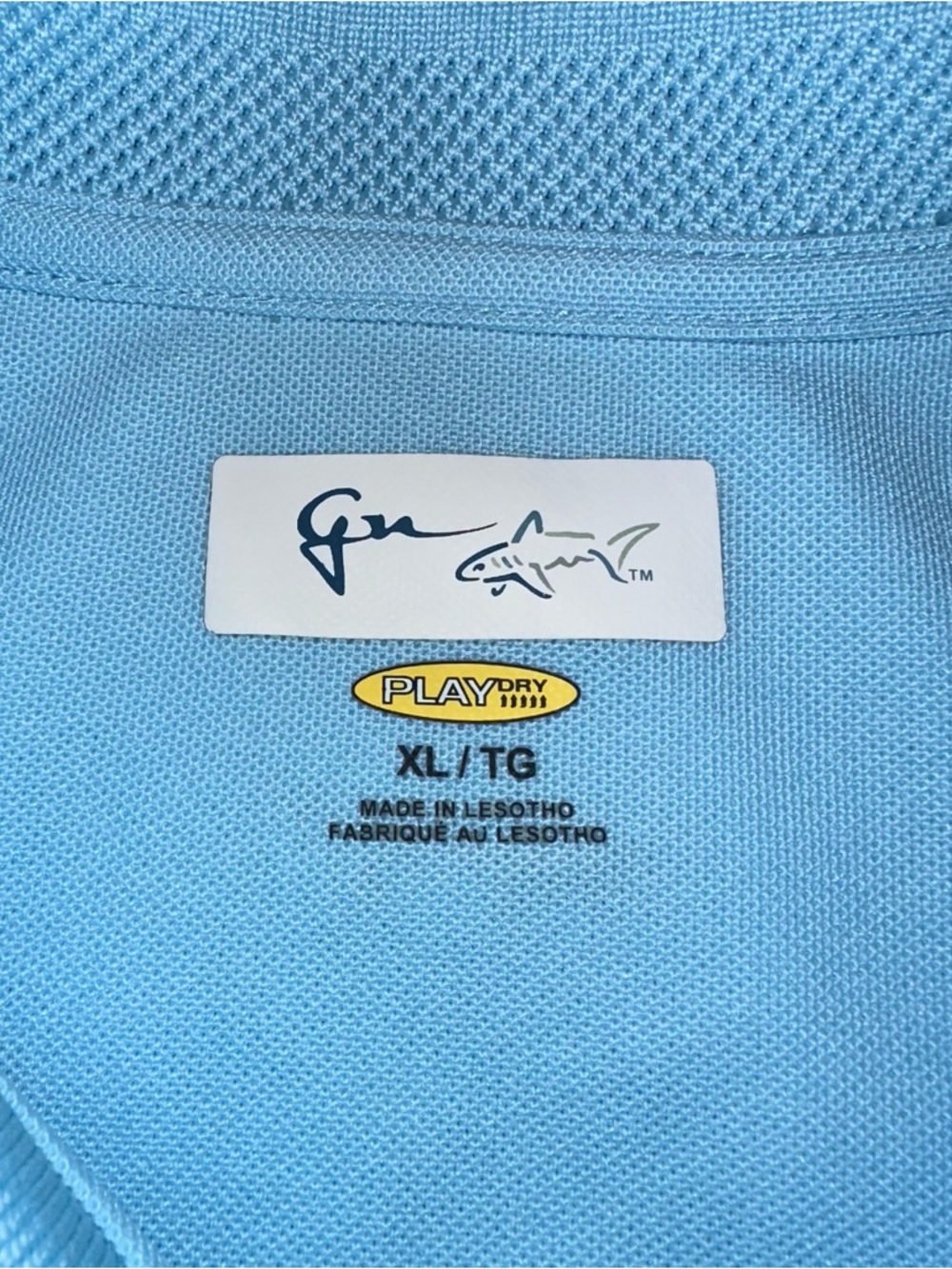 Greg Norman Womens Polo Shirt XL Blue Play Dry Golf Performance Short Sleeve - Picture 3 of 7